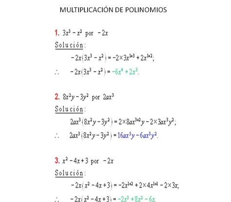 MatemÁtica I Ejercicios Resueltos De Polinomios