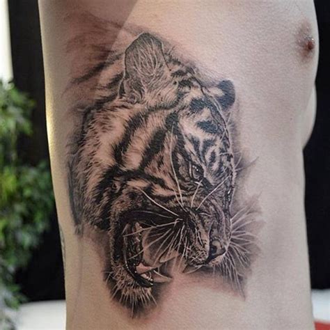 55 Awesome Tiger Tattoo Designs Tattoos On Side Tiger