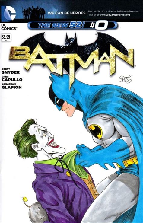 Batman Vs Joker 0 New 52 Sketch Cover By Spears In Mark Spearss