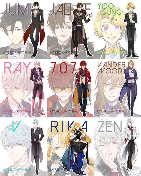 Mystic Messenger Characters Complete Guide 2021 Thakoni