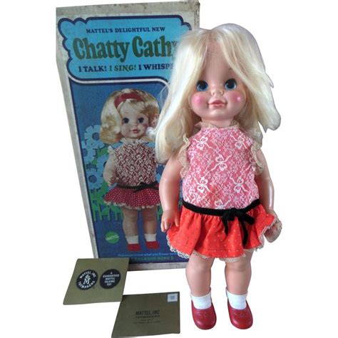 Mattel Chatty Cathy Doll With Box Vintage 1969 Chatty Cathy Doll