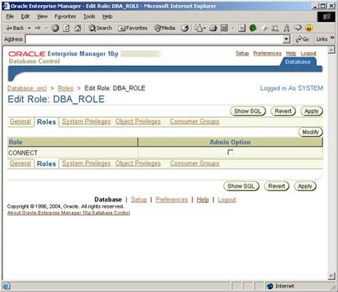 oracle tutorial oracle 10g free training managing roles and privileges