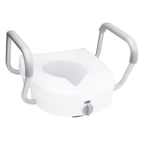 Carex Raised Toilet Seat With Handles 1 Count Kroger