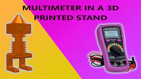 3d Print A Stand For Your Multimeter Diy Multimeter Stand Youtube