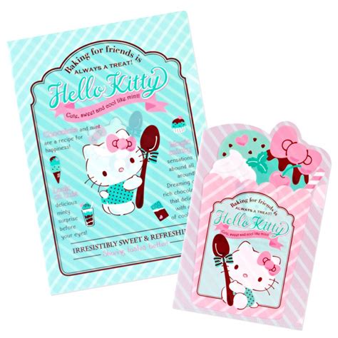 Chocolate Mint Hello Kitty File Folders Set Kawaii Panda Making