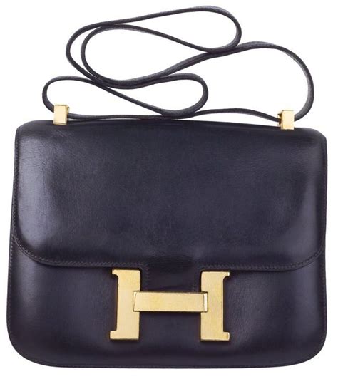 Vintage Hermes Purses Vintage Hermes Black Constance Bag 23cm At