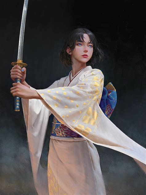 Hd Wallpaper Artwork Fantasy Art Fantasy Girl Women Sword Katana