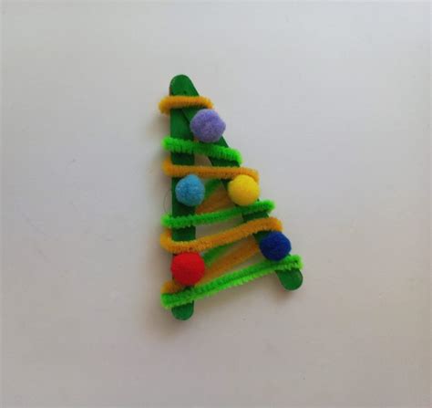 Popsicle Stick Christmas Tree Craft In The Playroom