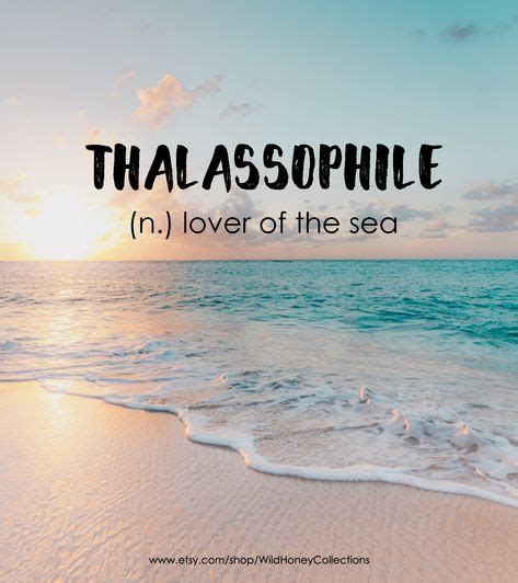 Thalassophile Printable Print Or Canvas Lover Of The Sea Or Ocean