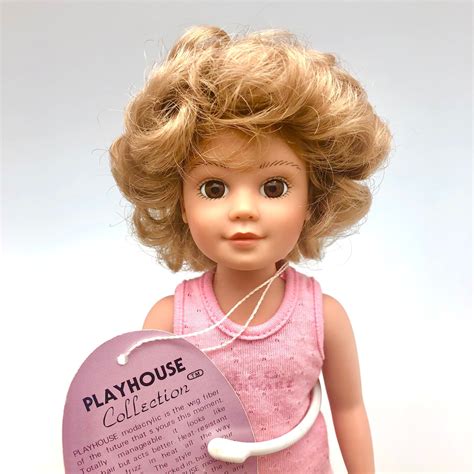 Vintage Mary Playhouse Doll Wig Dark Blonde Curly For 67 Etsy