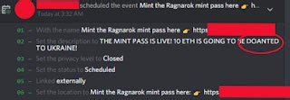 Ragnarök on Twitter This morning at CET the Ragnarök Discord was hacked for minutes
