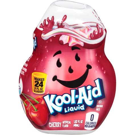 Kool Aid Cherry Liquid Drink Mix 1 62 Fl Oz Bottle Kool Aid Healthy Drinks Kool Aid
