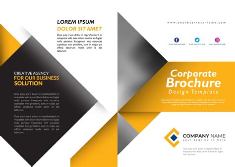 40 Brochure Design Templates Free Download Gambaran