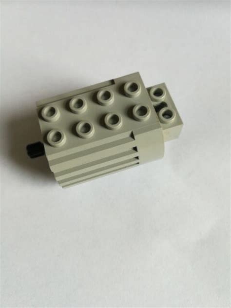 Vintage Lego Technic 4 V Grey 2 Prong Motor Part N0 6216m2 For Sale