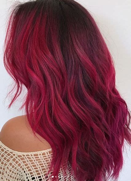 Cool Magenta Toned Red Hair Magenta Red Hair Hair Styles Red Ombre Hair