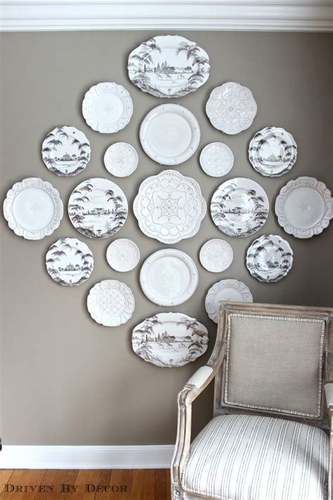 Michelle I Love This Example Of A Decorative Plate Wall For Your Dr