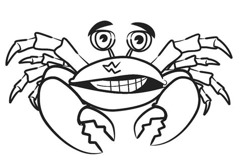 Kleurplaat krab . Gratis kleurplaten om te printen afb 30655.