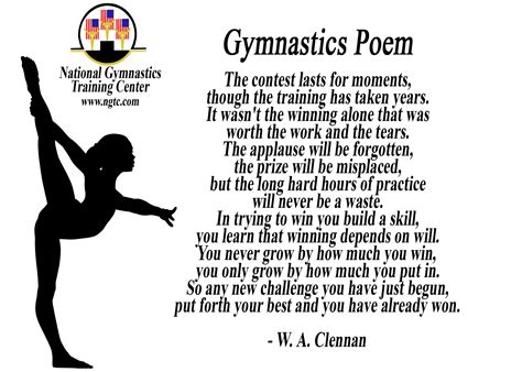 A Poem About Gymnastics Inspirational Gymnastics Quotes Gymnastics