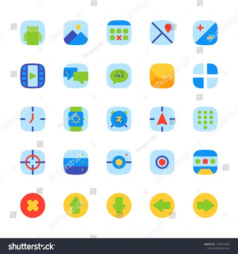 System App Icons Any Purposes Perfect Stock Vector Royalty Free