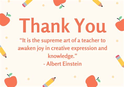 Lovely Favourite Teacher Ever Thank You Card Typographic Design End Of