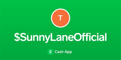 Pay Sunnylaneofficial On Cash App