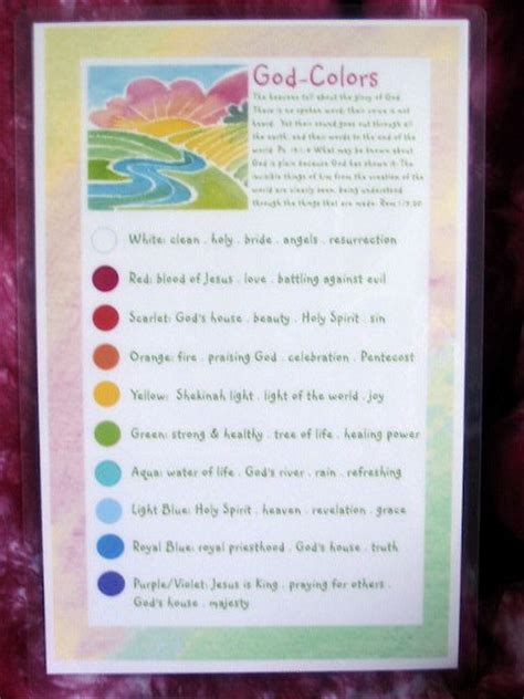 Childrens Color Chart Color Meaning Chart Color Meanings Colors In
