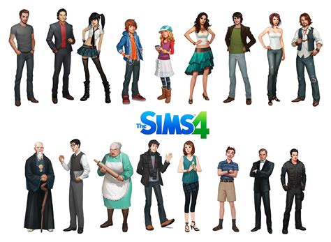 The Sims 4 Character Art Style Concept