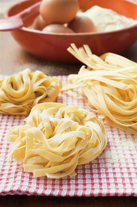 Three Ribbon Pasta Nests Photograph By Foodcollection Fine Art America