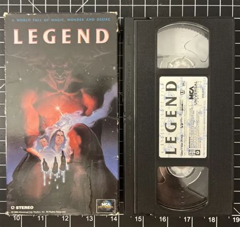 Legend Vhs Tom Cruise Mia Sara Tim Curry Ridley Scott 160 Picclick