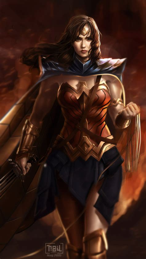 2160x3840 Warrior Wonder Woman Art Sony Xperia Xxzz5 Premium Hd 4k