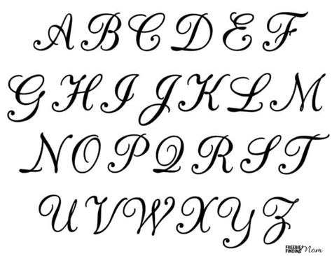 Free Printable Modern Calligraphy Alphabet Top 10 Calligraphy