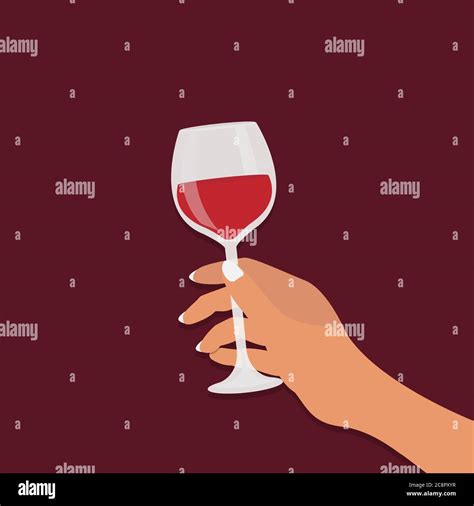 Red Wine Glass Cropped Stock Vector Images Alamy