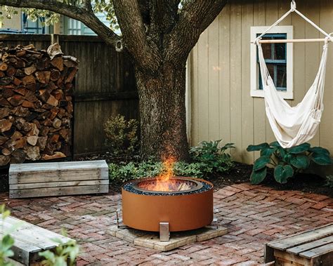 Breeo Luxeve Fire Pit Earth Rust Green Acres Outdoor Living