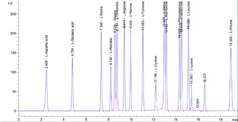 Hplc Chromatogram Of Amino Acid Standards Download Scientific Diagram
