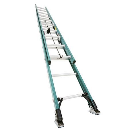 Werner 20 Ft Fiberglass Type 2 225 Lbs Extension Ladder In The