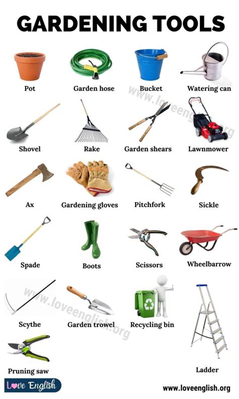 Gardening Tools 26 Essential Gardening Tools For Gardeners Love English