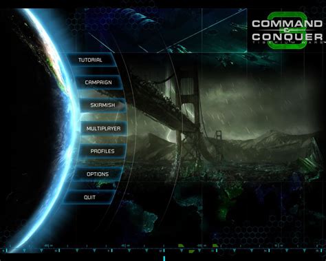 Game Interface Menu Design Command And Conquer