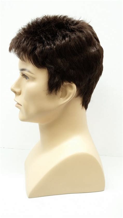Brown Short Style Mens Wig Synthetic Fashion Wig