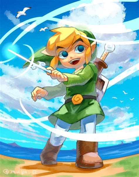 The Legend Of Zelda Wind Waker Toon Link Wind The Legend Of Zelda