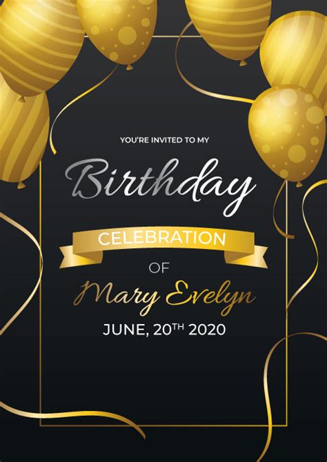 editable birthday invitation card create custom wishes