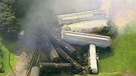 Pa Town Evacuated After Freight Train Derails Catches Fire State And Regional