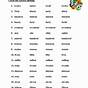 Spelling At Words Spelling Worksheet