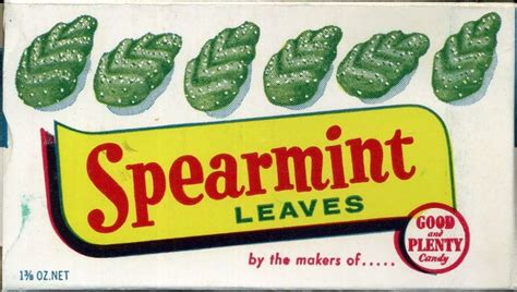 Spearmint Leaves Candy Box Nostalgic Candy My Childhood Memories