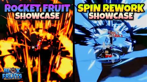 New Rocket Fruit Showcase And Spin Fruit Rework Blox Fruits Youtube