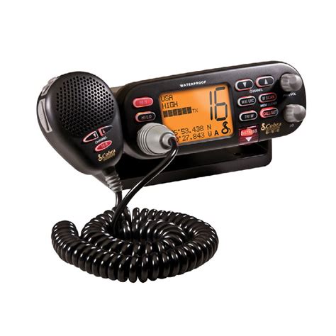 The specified price is for: Cobra MR F75B-D Fixed Mount Class D VHF Radio - Black ...