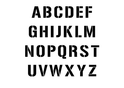 Army Font Stencil Stencil Fonts Free