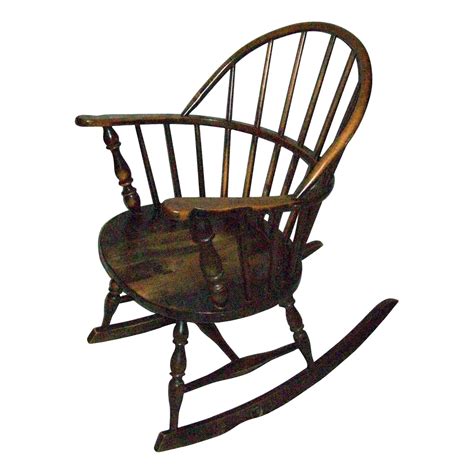 Antique Windsor Sack Back Style Rocking Chair Chairish