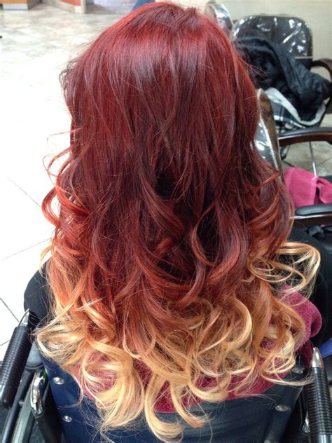 Experiment with blonde haircolor with dirty blonde, strawberry blonde or blonde highlights. red to blonde ombre - Recherche Google | Red blonde hair ...