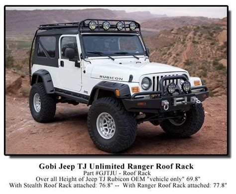 Gobi Jeep Wrangler Tj Unlimited Ranger Recon Roof Rack Gjtjur Jeep