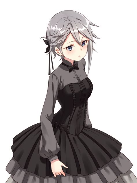 Tags:girls and young women, woman, sexy. Blue eyes and silver hair Princess Principal : awwnime
